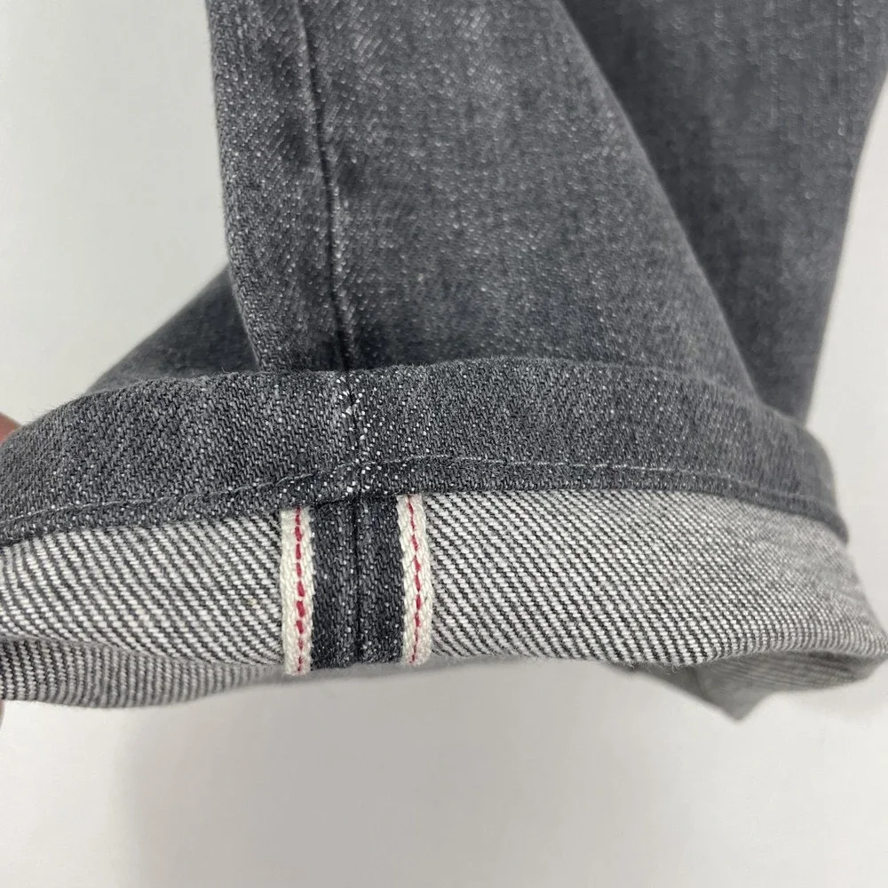 RRL Double RL Slim Fit Jeans Mens 30x26 Gray Medium Wash Japanese Selvedge Denim